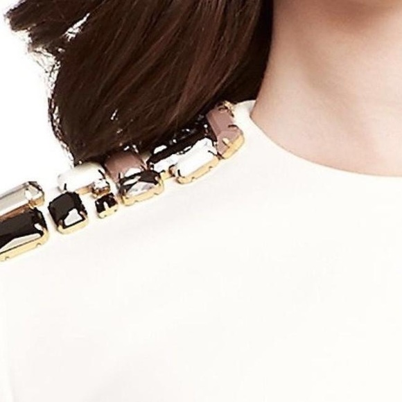 Kate Spade ♠️ Crepe Embellished Top - Picture 2 of 2